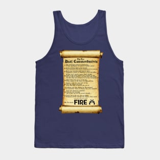 Ten Duel Commandments Tank Top